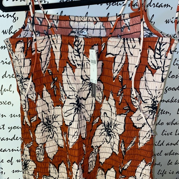 DHRUV KAPOOR SMOCKED FLOUNCE-HEM DRESS - Picture 9 of 11